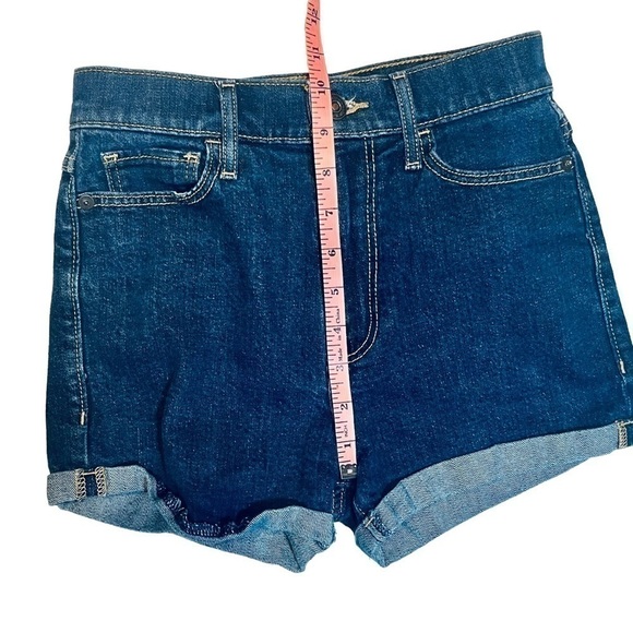 Abercrombie & Fitch Jean shorts rolled hem high rise blue denim W24 - Picture 10 of 13